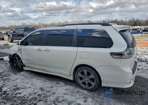 2015 Toyota Sienna Sport из США, поврежденный, VIN 5TDXK3DC8FS621359
